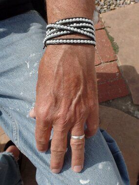 Faux Mini PEARL Bracelet Bead Wrap NWOT